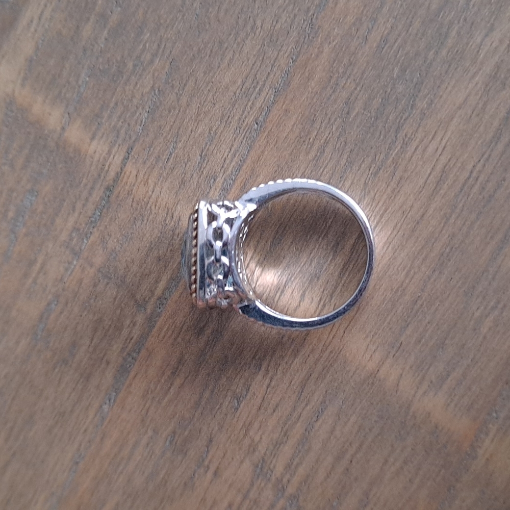 Sterling Silver Topaz Ring - image 3